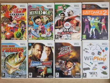 Lot 8 Nintendo Wii Games Spellen beschikbaar voor biedingen