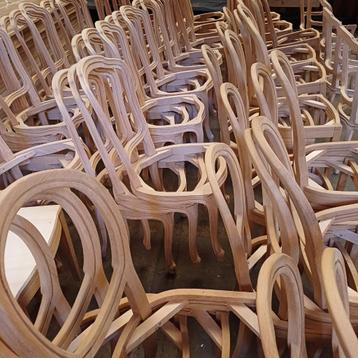 Massief houten stoelframes - Zelf te bekleden beschikbaar voor biedingen