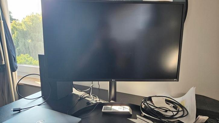 LG 32″ 4K UHD Monitor, Computers en Software, Monitoren, Zo goed als nieuw, DisplayPort, HDMI, VA, Ophalen
