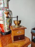 Oude koffiemolen – Hout & Messing, Authentiek Vintage, Ophalen of Verzenden