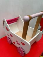 houten poppenwagen met stoffen kapje, als nieuw, Enlèvement, Comme neuf, Jouet à Pousser ou Tirer