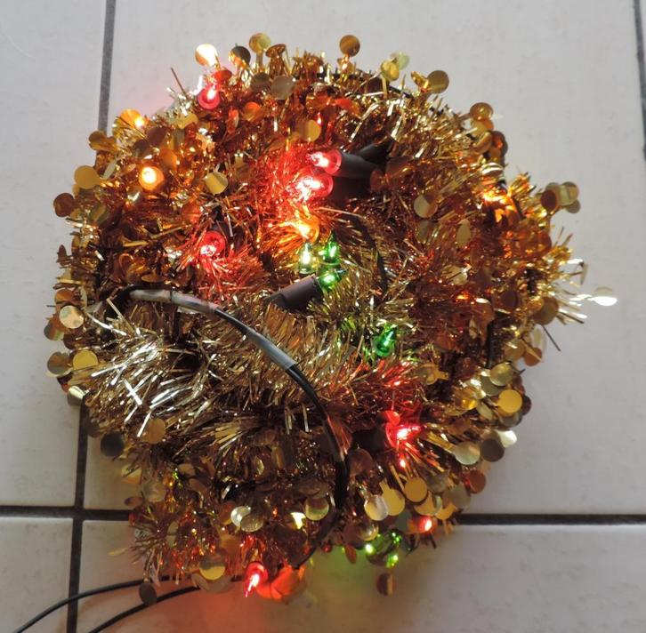 Guirlande lumineuse  dorée, Divers, Noël, Enlèvement ou Envoi