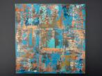 Abstract acryl schilderij “Hypnotic City” 29x29x3cm, Envoi