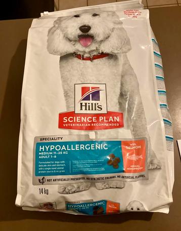 Hill’s Hypoallergenic medium zalm 14kg - Ongeopend! beschikbaar voor biedingen