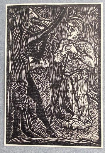 De Ontmoeting, Houtsnede van Chris Lebeau (1924), Enlèvement ou Envoi