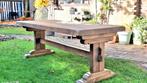 Eettafel/ kloostertafel 200/199x83.5x75.6 cm, Huis en Inrichting, Tafels | Eettafels, Eikenhout, Zo goed als nieuw, Vijf personen of meer