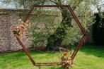 Hexagon backdrop huwelijk - houten zeshoek frame, Hobby en Vrije tijd, Feestartikelen, Ophalen, Zo goed als nieuw