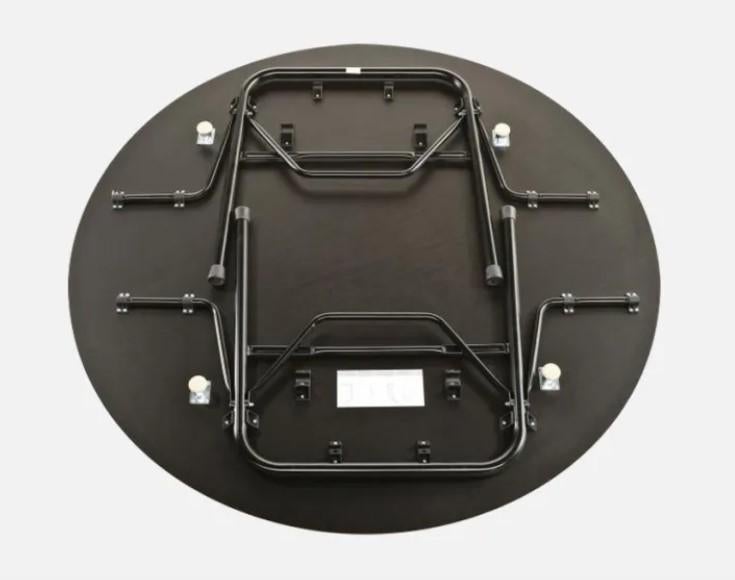 ronde tafel 180 inklapbaar, Huis en Inrichting, Tafels | Eettafels, Gebruikt, Vijf personen of meer, Rond, Overige materialen