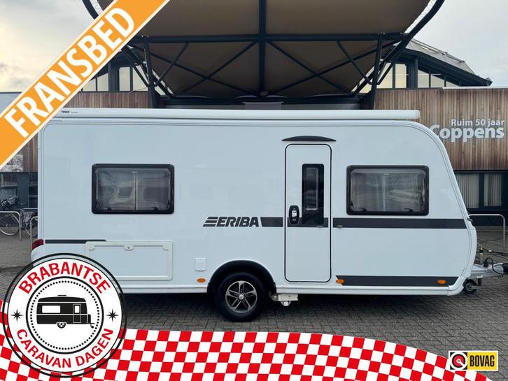 Eriba Nova 445 2020 MOVER + LUIFEL!, Caravans en Kamperen, Caravans, tot en met 4, 1250 - 1500 kg, Treinzit, Eriba, Lengtebed