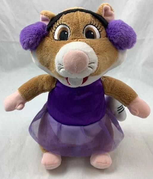 Albert Heijn AH Hamster Knuffel Kunstschaatsster Paars, Paars, Hamster, Zo goed als nieuw, Middelgroot (20 tot 80 cm)