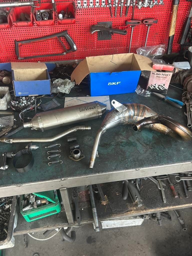 Leovince uitlaat derbi, Ophalen of Verzenden, Gebruikt