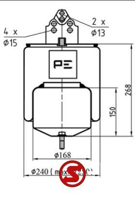 Soufflet de suspension pneumatique arrière droit, Neuf, Volvo, Autres pièces automobiles