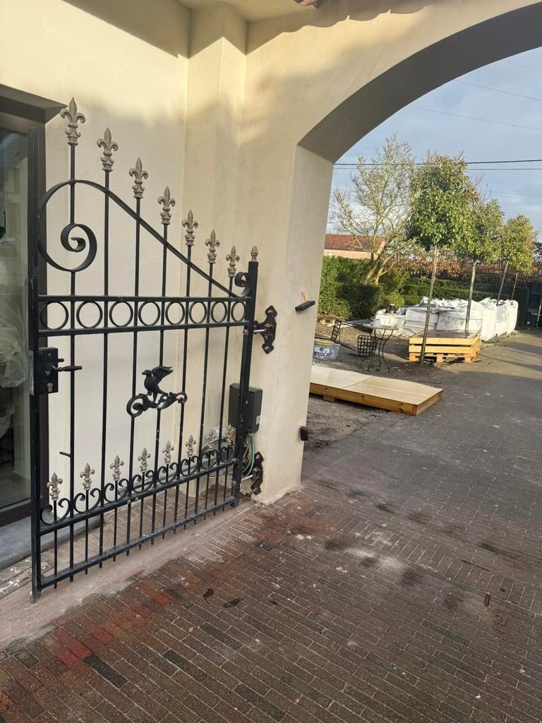 Sierlijk landelijk smeedijzeren hekken, Tuin en Terras, Tuinpoorten, Zo goed als nieuw, Ophalen