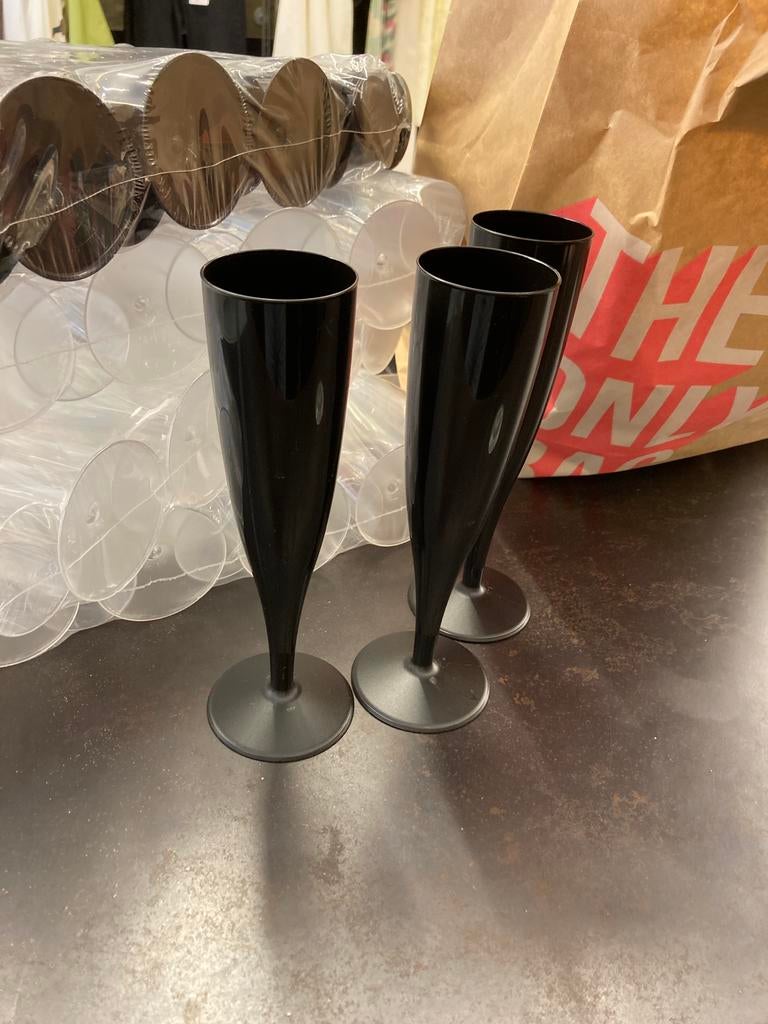 Plastic Champagne glazen, Ophalen, Zo goed als nieuw