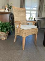 Chaises en rotin/teck, Maison & Meubles, Enlèvement, Utilisé, Osier ou Rotin, Quatre