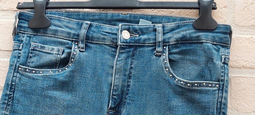 Jeansbroek maat 29 denim, Kleding | Dames, Spijkerbroeken en Jeans, Denim, Blauw, Ophalen of Verzenden, Zo goed als nieuw