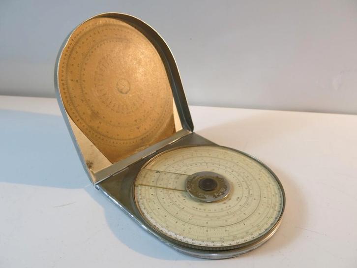 Vintage Alro circulair rekenliniaal ca 1930, Antiek en Kunst, Antiek | Gereedschap en Instrumenten, Ophalen of Verzenden