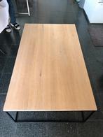 Salontafel eik en metaal, Ophalen, 100 tot 150 cm, 50 tot 100 cm, Zo goed als nieuw