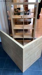 Bureau Ikea Kallax avec armoire - en bon état, Enlèvement, Comme neuf, Armoire
