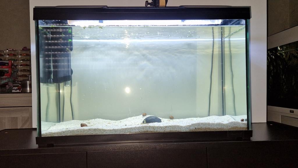 100 liter bakje met toebehoren, Ophalen, Verwarming, Zo goed als nieuw, Filter