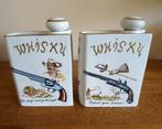 Porcelaine de Bruxelles: 2 whisky karaffen, in boekvorm, Antiek en Kunst, Ophalen of Verzenden