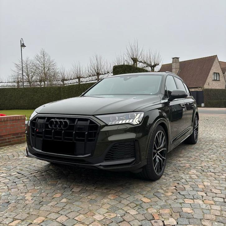 SQ7 competition plus // full options // keramische, Auto's, Audi, Particulier, SQ7, 360° camera, Benzine, Automaat, Zwart, Leder