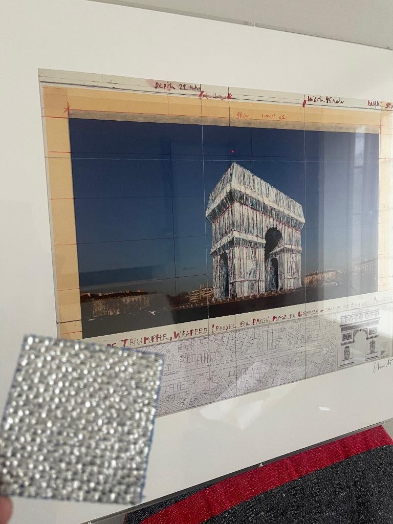 Christo en Jeanne-Claude "L' arc de Triomphe Wrapped", Antiek en Kunst, Ophalen