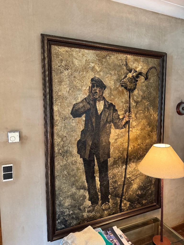 Peinture d'Oscar Bonnevalle (1m85 x 1m40), Antiquités & Art, Art | Peinture | Classique, Enlèvement