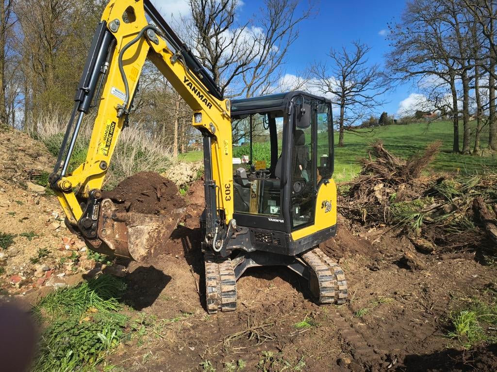 Minigraver 2.6t Yanmar, Ophalen