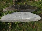 2 mitres Linteaux anciens pierre bleue Hainaut 140cm, Enlèvement, Utilisé, Pierres naturelles