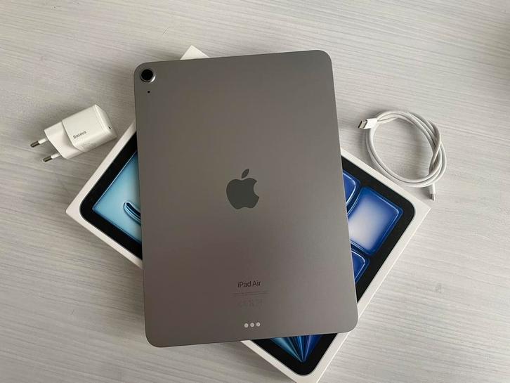 11” iPad Air M2 128GB Space Gray, Computers en Software, Apple iPads, Zo goed als nieuw, Ophalen