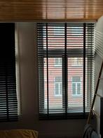 Zwarte houten jaloezieën, Ophalen, Houten latjes, 100 tot 150 cm, 200 cm of meer