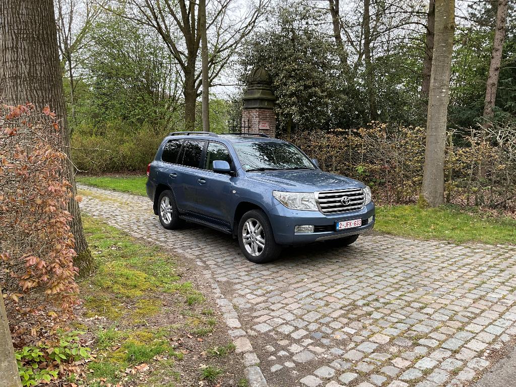 Toyota Land cruiser 200 Met onderhoudsboekje, Auto's, Toyota, Automaat, Automatische klimaatregeling, Blauw, Leder