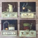 schilderij (fotoprint op canvas) 4 stuks, Ophalen, Zo goed als nieuw, Schilderij