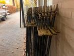 Antiek ijzeren hekwerk 44 mtr. met sierlijke details, Ophalen of Verzenden, Zo goed als nieuw, IJzer, Tuinhek