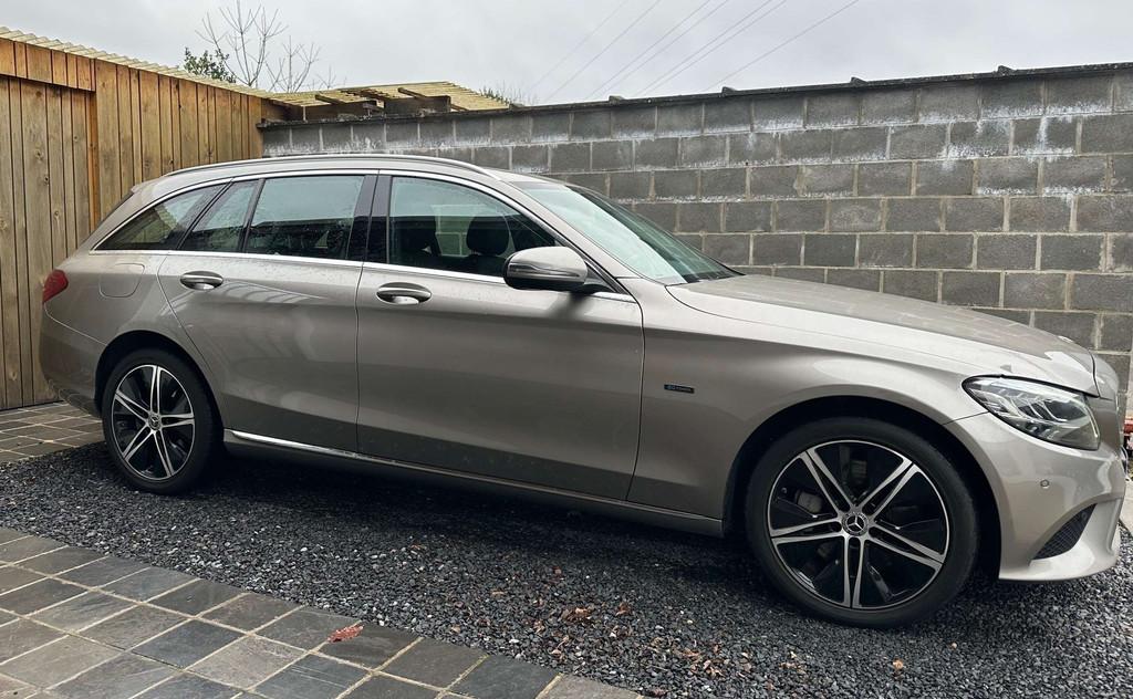 Mercedes-Benz C 300 de PHEV Business Solution Led Navi Leder, Auto's, Mercedes-Benz, Automaat, Achterwielaandrijving, Zwart, 4 cilinders