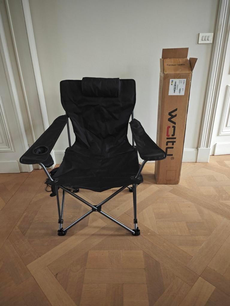 2 nieuwe plooibare kampeerstoelen, Caravans en Kamperen, Kampeermeubelen, Ophalen, Nieuw, Campingstoel