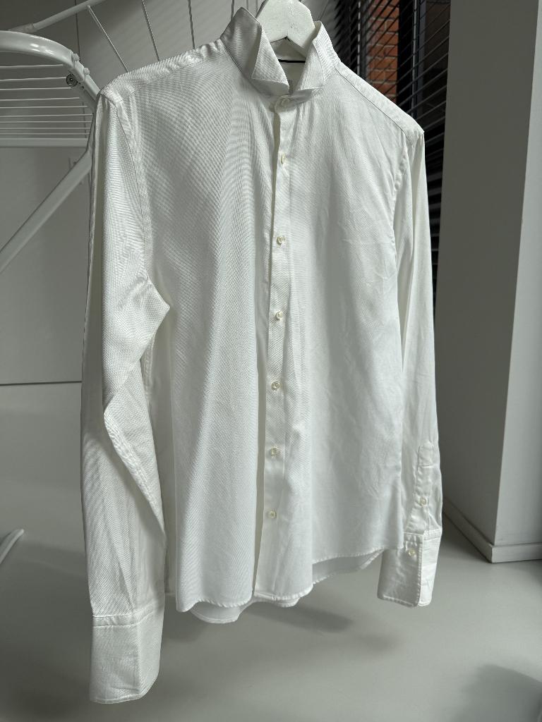 Wit smoking hemd, Zara, Halswijdte 38 (S) of kleiner, Wit, Ophalen of Verzenden