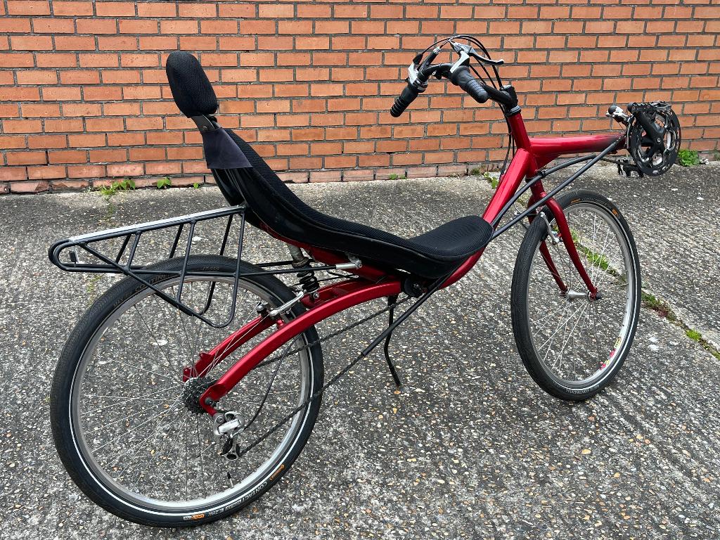 M5 ligfiets Shock Proof 559, Vélos & Vélomoteurs, Vélos | Vélos couchés, Utilisé, Autres marques, Guidon haut, Enlèvement