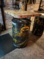 Unieke hangtafel met houten blad, Maison & Meubles, Tables | Tables mange-debout, Enlèvement, Comme neuf