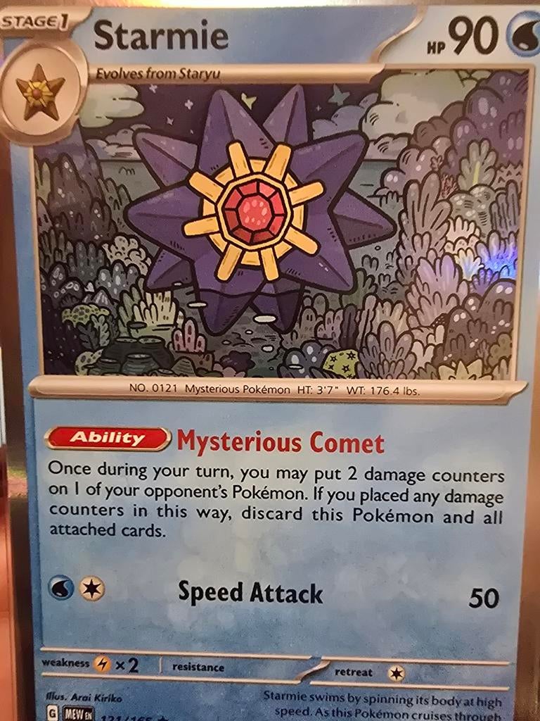 Starmie (121/165) du populaire Scarlet & Violet : 151, Enlèvement