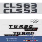 W257 C257 CLS 53 63 TURBO 4MATIC+ AMG LOGO SET ZWART EMBLEME