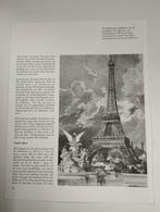 Een prent met de ijveltoren van Parijs met de beschrijving e, Collections, Photos & Gravures, Enlèvement, Gravure