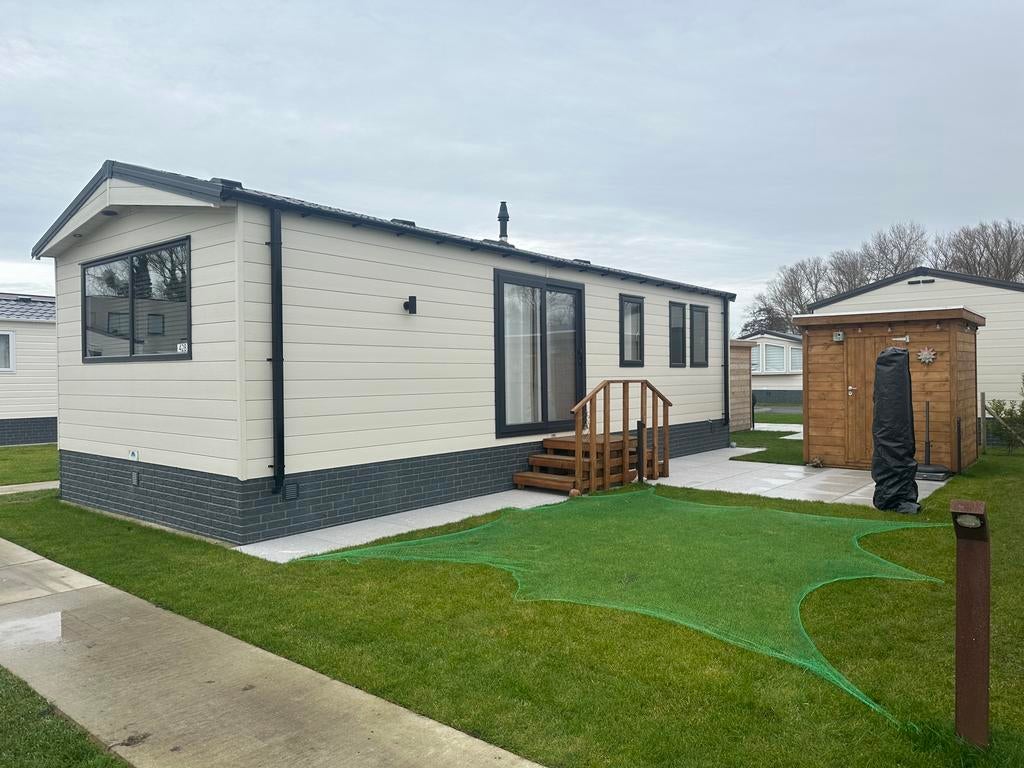 LAATSTE HARMONY 1000x400/2 LOT 430@POLDERPARK 2 NIEUWPOORT, Caravans en Kamperen, Stacaravans, Tot en met 4