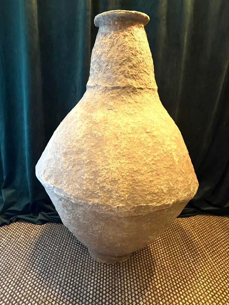 Mooie xl vaas papier mache H 95 cm diameter 62cm, Ophalen, Zo goed als nieuw