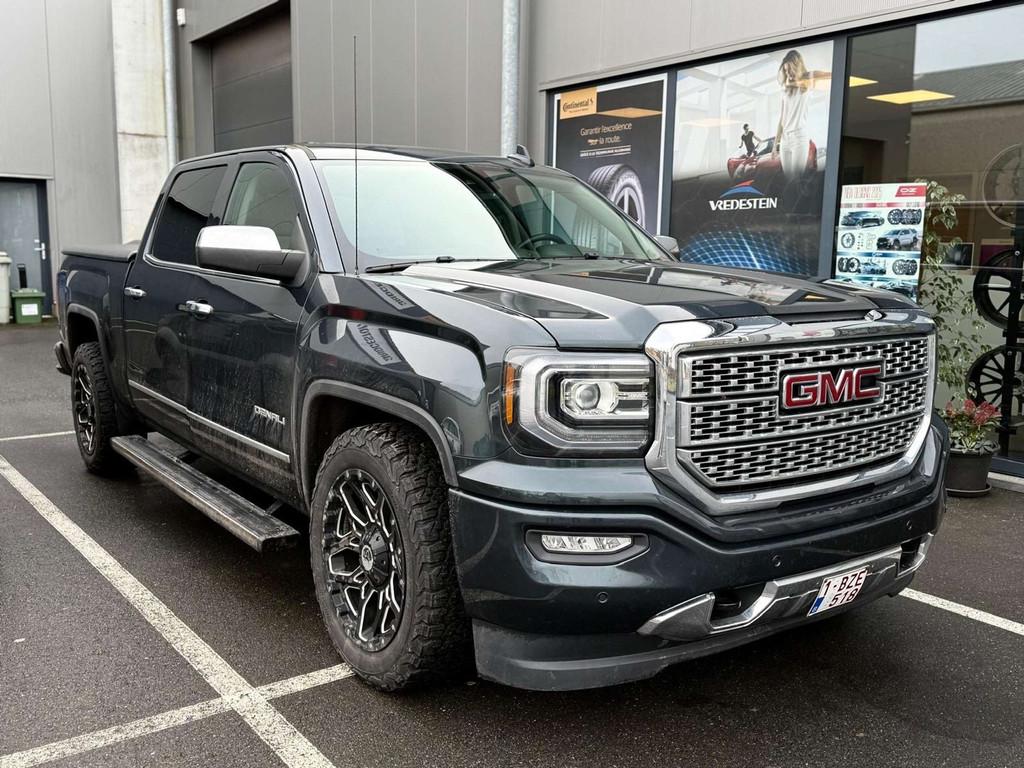 GMC Sierra DENALI 6.2L V8 426cv CAMERA CUIR LED TVAC, Auto's, Automaat, Gebruikt, Lichtsensor, Zwart