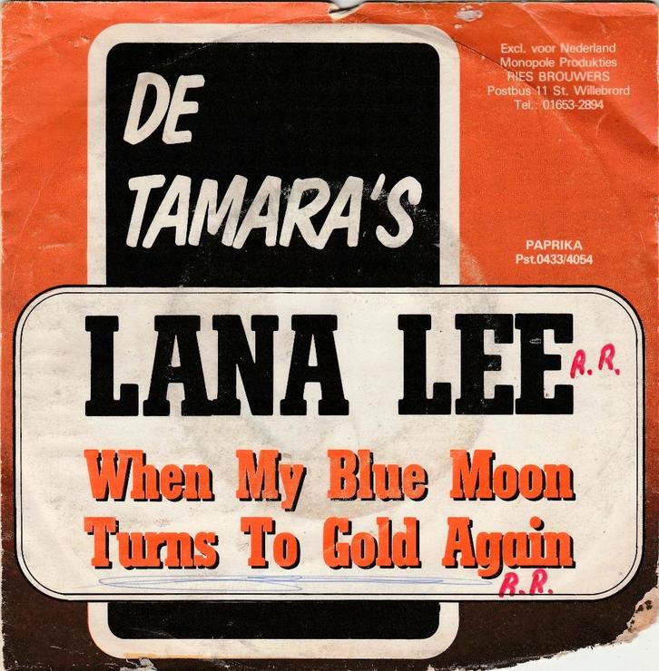 45T: De Tamara's:  Lana Lee   R'n'R, Cd's en Dvd's, Vinyl Singles, Gebruikt, Single, Rock en Metal, 7 inch, Ophalen of Verzenden