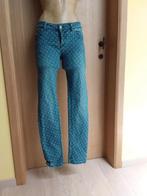 Bonobo damesjeans met blauw patroon — maat 38 (M), Blauw, Ophalen of Verzenden, Bonobo, W30 - W32 (confectie 38/40)