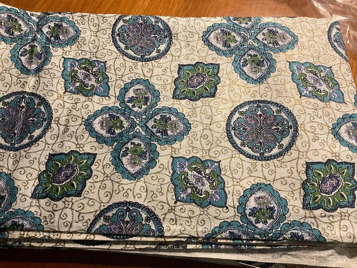 Prachtig groot stuk stof , soort linnen, Hobby & Loisirs créatifs, Tissus & Chiffons, Lin, Enlèvement ou Envoi