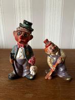 2 figurines de clown vintage — Xavier Bruxelles, Enlèvement ou Envoi, Utilisé, Humain